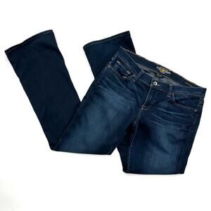 Lucky Brand Charlie Baby Boot Dark Wash Flare Cotton Jeans